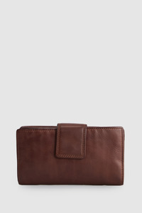 Wallets: Leather Large Tab Wallet