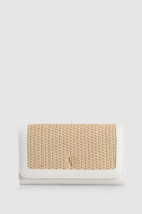 Alina Straw Large Wallet