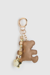 Womens Bags: Suede Bear Bag Charm