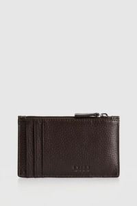 Wallets: Ellis Leather Zip Card Holder
