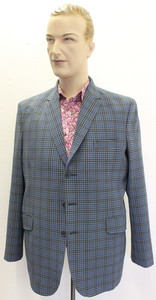 Sport Jacket Blue plaid seersucker Strangely Normal