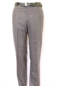 Vintage Check Flat Front Trousers strangelynormal