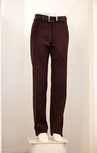 Burgundy Flat Front Trouser strangelynormal