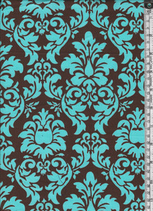 Products: 49. Choc/Aqua Damask strangelynormal