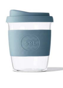 Gift Basket Selections: SoL Cups - Reusable Glass Coffee Cups - 8oz