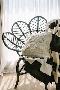 Madison Linen Blend Throw by Kim Soo – Resistance Print