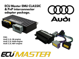 EMU Classic ECU & Harness Adaptor package for Audi 2.2T (AAN/3B/ABY)