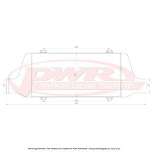 PWR Racer Series Intercooler 400x200x68