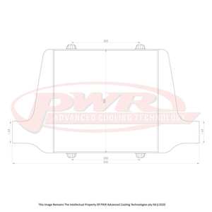 PWR Racer Series Intercooler 300x300x68