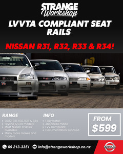 LVVTA Seat rail for Nissan Skyline GC10, R31, R32, R33, R34 incl GTR