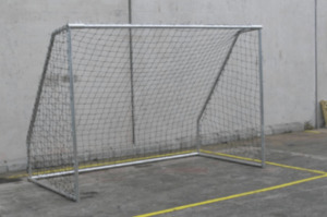 Junior Soccer Goals – Freestanding 3m x 2m Powder Coated White