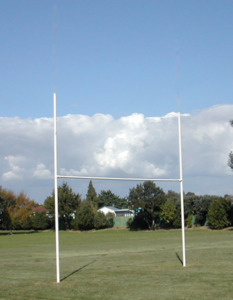Junior Rugby Posts Galvanised