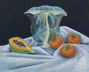 Persimmons & Beswick vase EClaire Fine Art