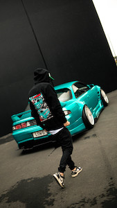 BLACK S14 BLITZ HOODIE