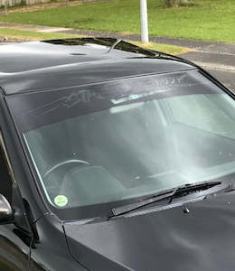 Window Banners: BLACK KEEP IT STREET BANNER