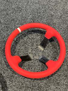 Red Alcantara Dnd Wheel 350mm