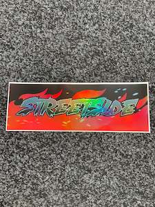 Stickers: RED FLAME HOLO SLAP