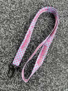 Accessories: CHEQUERED LANYARD