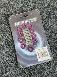 AEROFLOW PURPLE DRESS UP BOLT KIT 10PK M6x1MM
