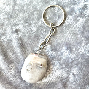 Products: Tumbled crystal key rings Strength Within