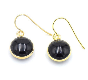 Products: Black Agate Earrings Strength Within