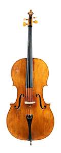 Cellos: Unlabelled English violoncello c. 1800