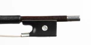 Violin bow, silver-mounted, stamped “Tubbs”
