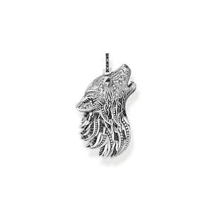 Pendant: REBEL WOLF SIDE PROFILE PENDANT