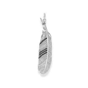 Pendant: RAVEN FEATHER BLACK PENDANT