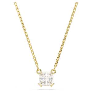 Necklace: STILLA ATTRACT PENDANT - WHITE, GOLD