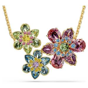 Necklace: IDYLLIA PENDANT FLOWER - MULTICOLOURED, GOLD