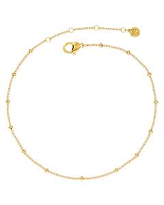 Anklet 1: BEADED CHAIN ANKLET