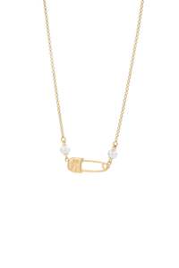 Karen Walker: MINI RUNAWAY SAFETY PIN NECKLACE
