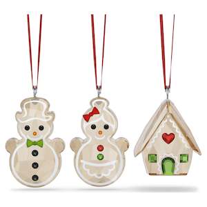 Crystal Living: HOLIDAY CHEERS GINGERBREAD ORNAMENT SET