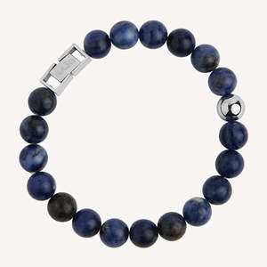ATLAS MEN'S 10MM BEADED SODALITE BRACELET