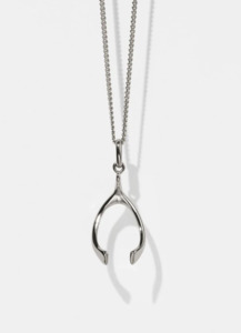 WISHBONE CHARM NECKLACE