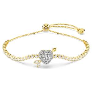 Bracelet: IDYLLIA BRACELET HEART W ARROW - WHITE, GOLD