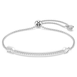 Bracelet: IDYLLIA BRACELET ARROW - WHITE, RHODIUM