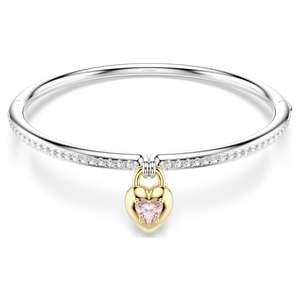 Bracelet: IDYLLIA BANGLE HEART - PINK, MIXED-METAL