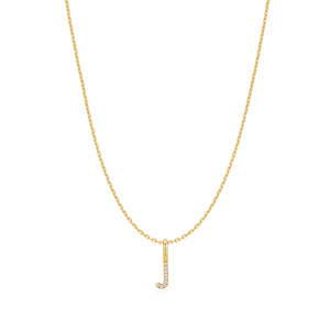 STAR LETTER 'J' NECKLACE