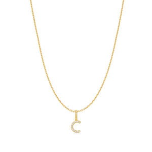 Necklace: STAR LETTER 'C' NECKLACE