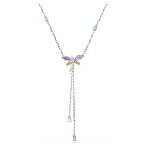 Necklace: ARIANA GRANDE X Y NECKLACE DRAGONFLY - MULTICOLOURED, RHODIUM