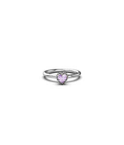 Ring: DAHLIA'S HEART RING PINK AMETHYST