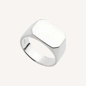 MOTO MEN'S RECTANGULAR SIGNET RING