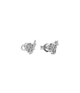 Earring: F*CK OFF SCRIPT STUDS