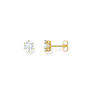 SPARKLING SOLITAIRE EAR STUDS