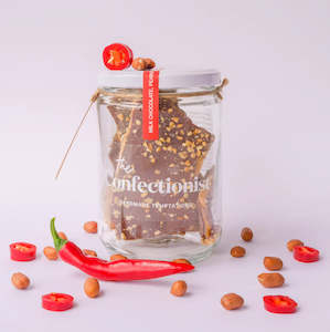 Valentines Day: Milk Chocolate Peanut & Chilli Toffee
