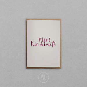 Meri Kirihimete Greeting Card