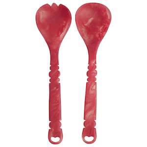 Wilkie Salad Servers | Raspberry