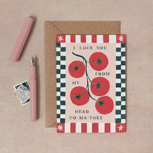 Valentines Day: Tomato Love Card